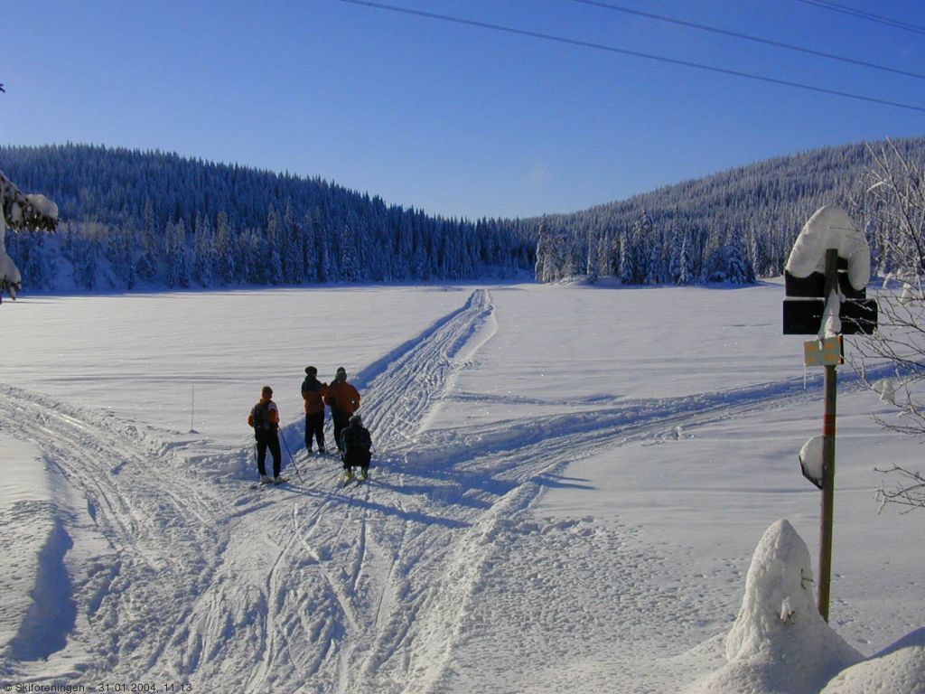 Løypekryss ved Tverrsjøen
