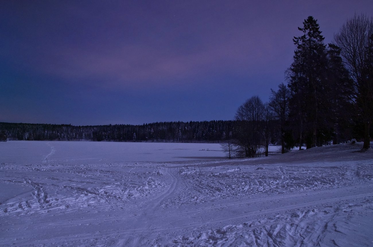 Månelyst ved Sognsvann