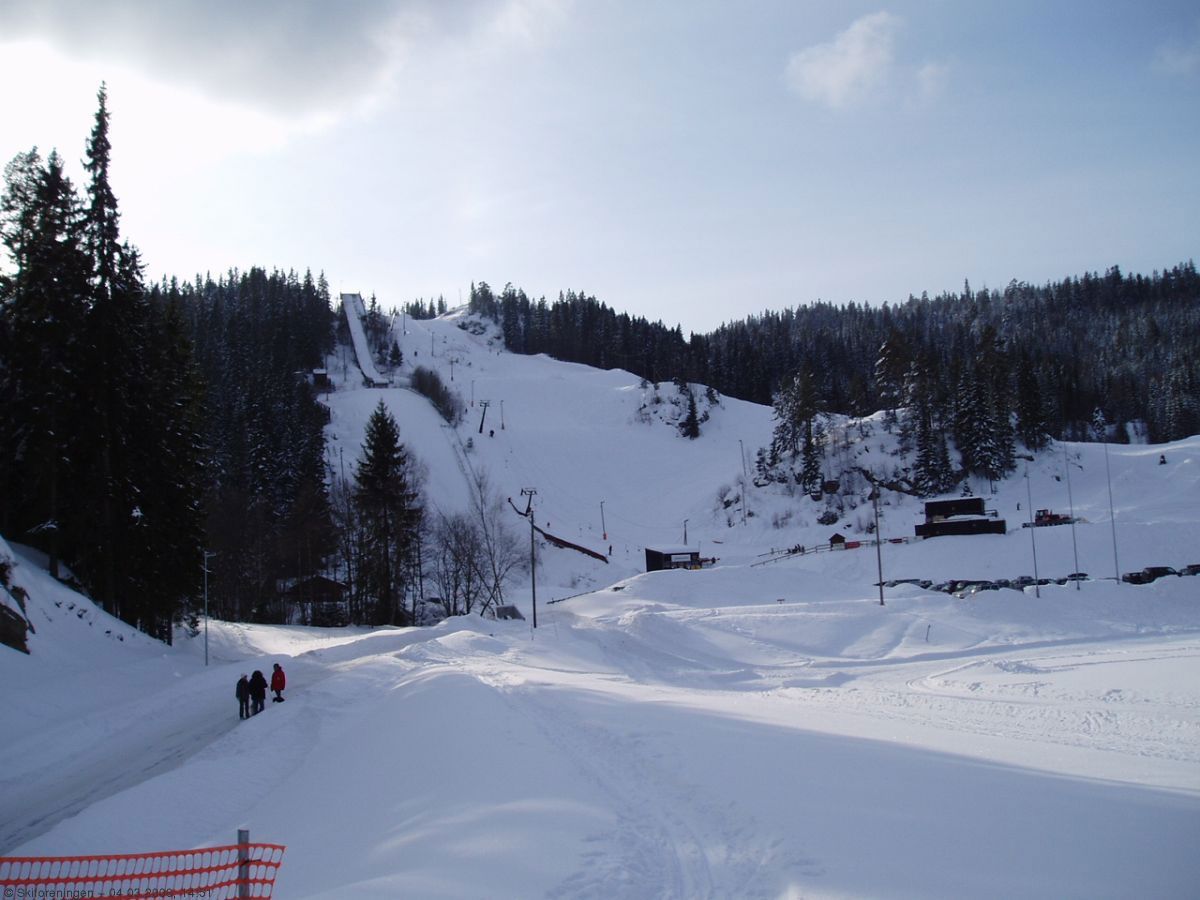 Marikollen skianlegg en flott vinterdag i mars