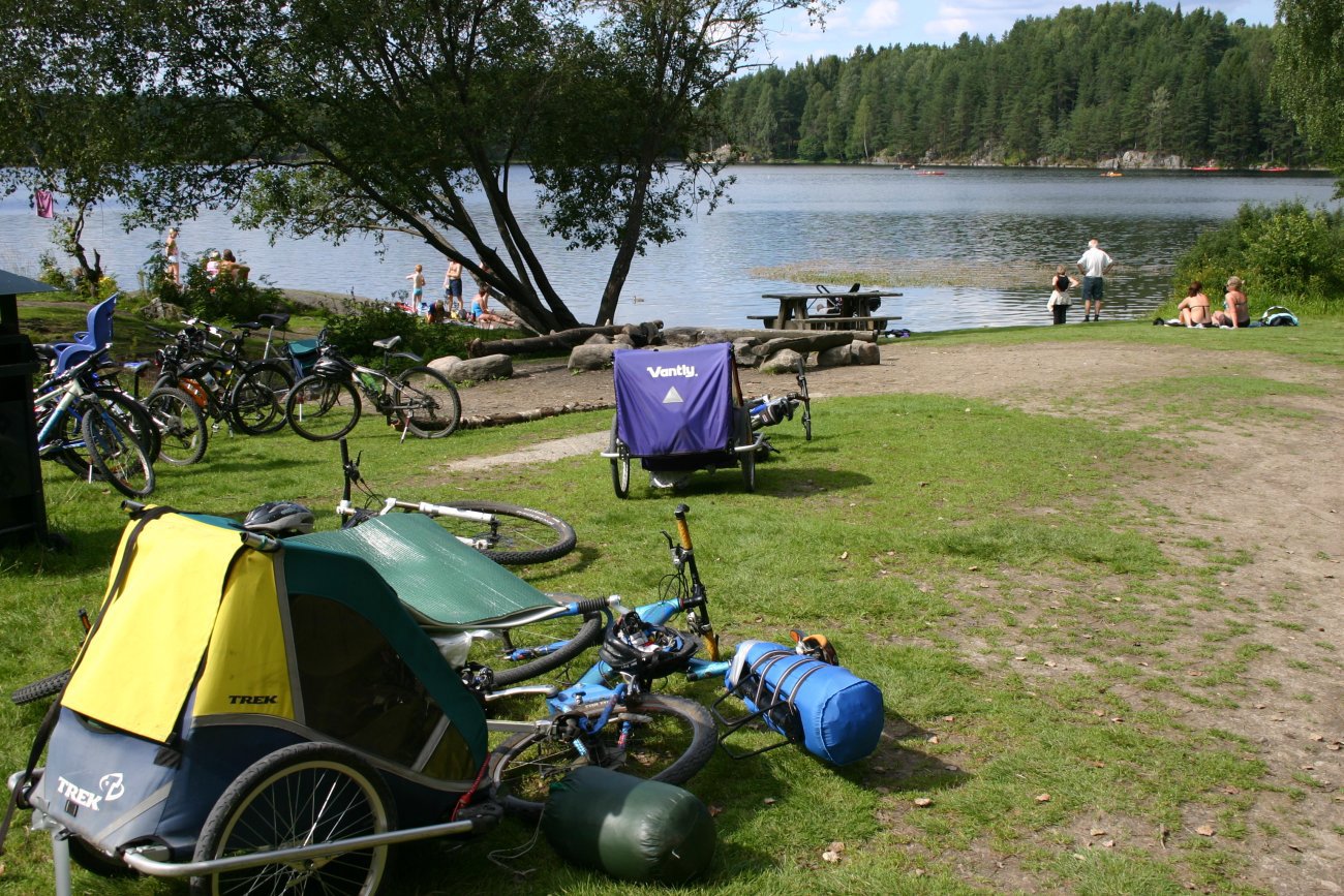 Med sykkel til Kattisa-stranda