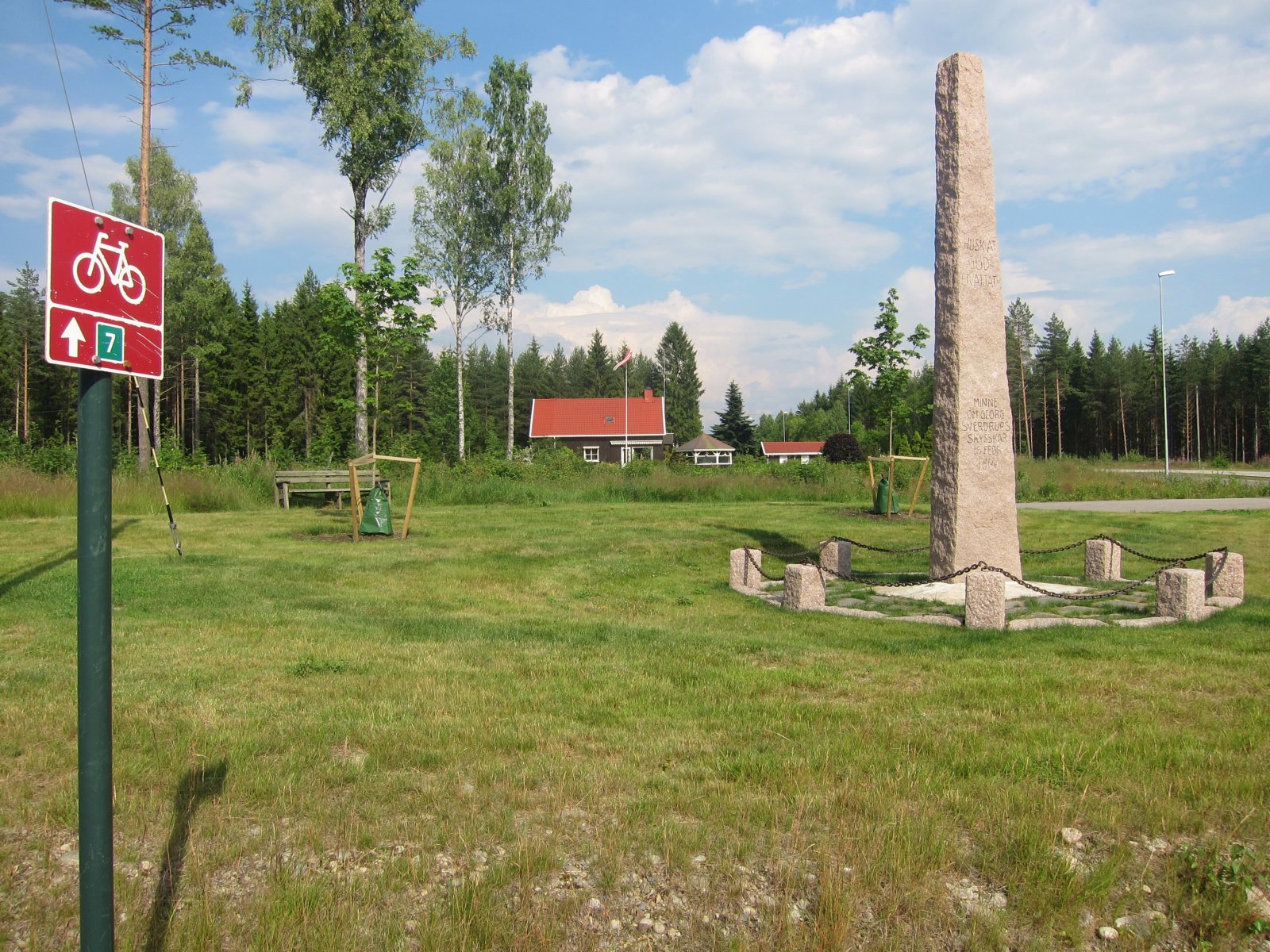 Minnesmerke ved Liekrysset