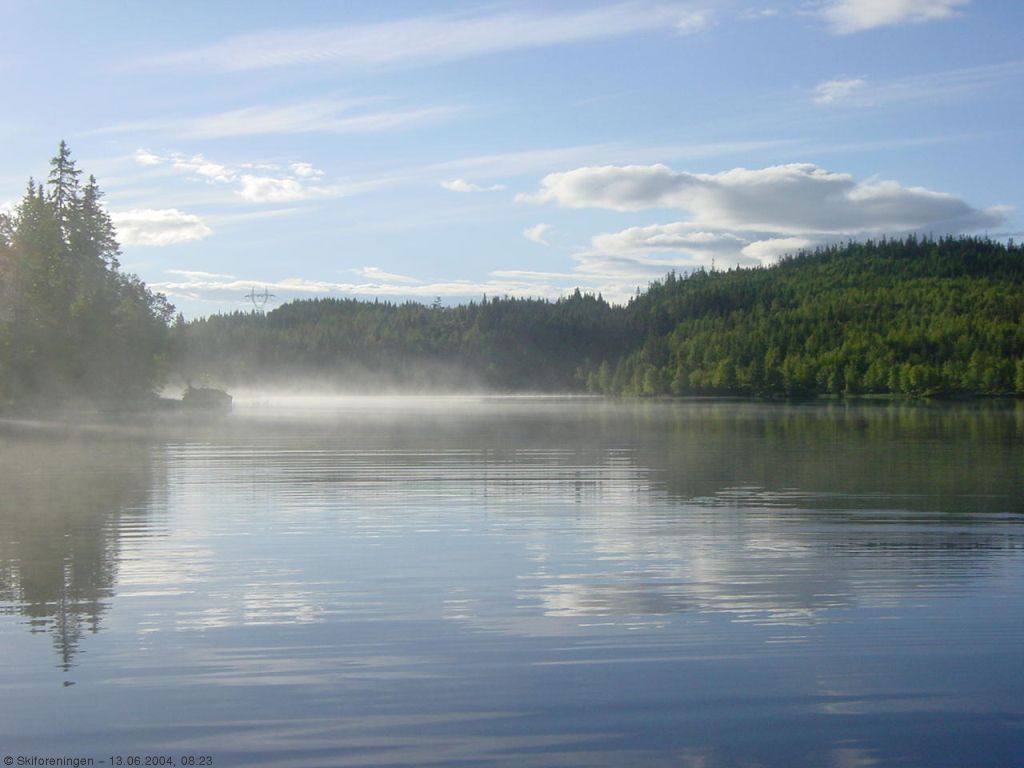 Morgendis over Tverrsjøen