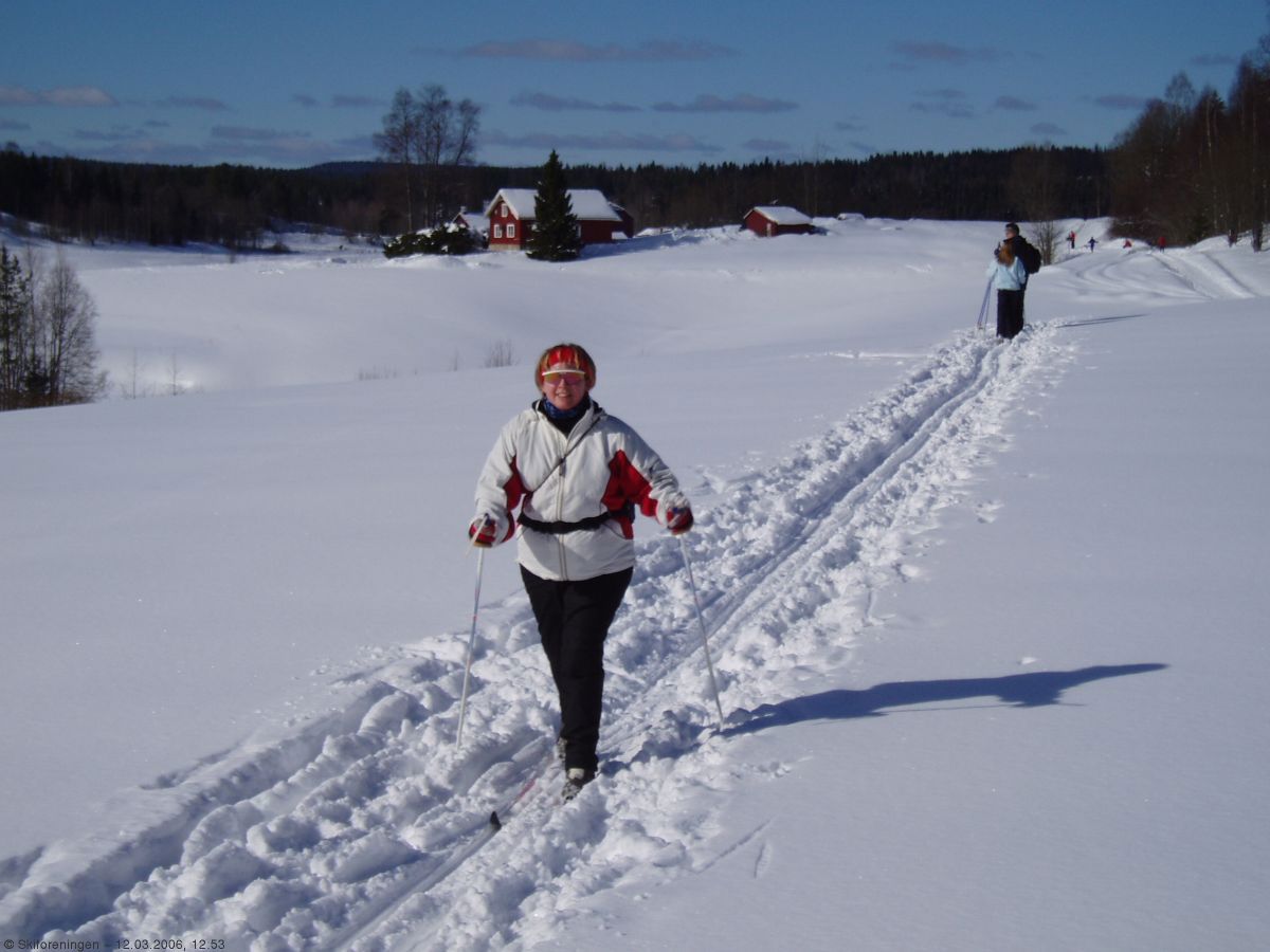 Nydelig vårsol fra Østmork innover i Østmarka