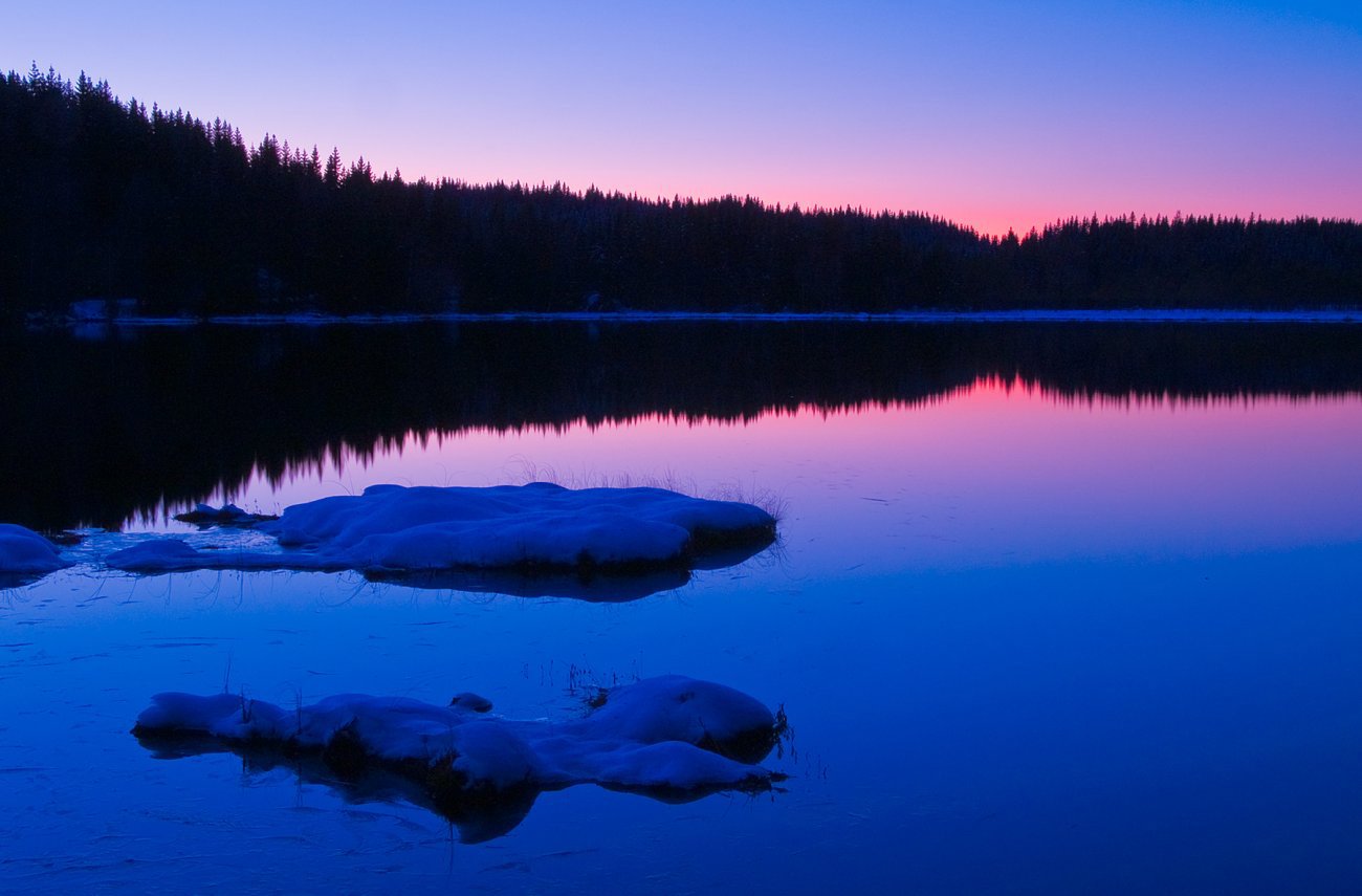 Oktober ebber ut ved Triungsvann