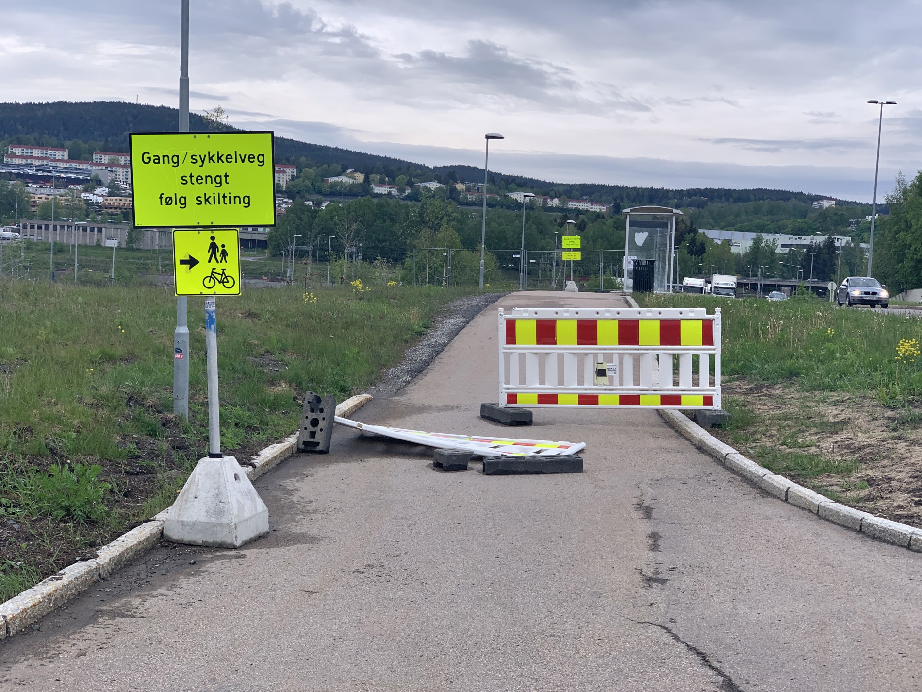 Omgåing/omsykling ved Alfaset