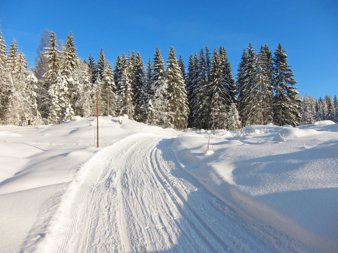 Oppover fra Glitre - i solskinn!