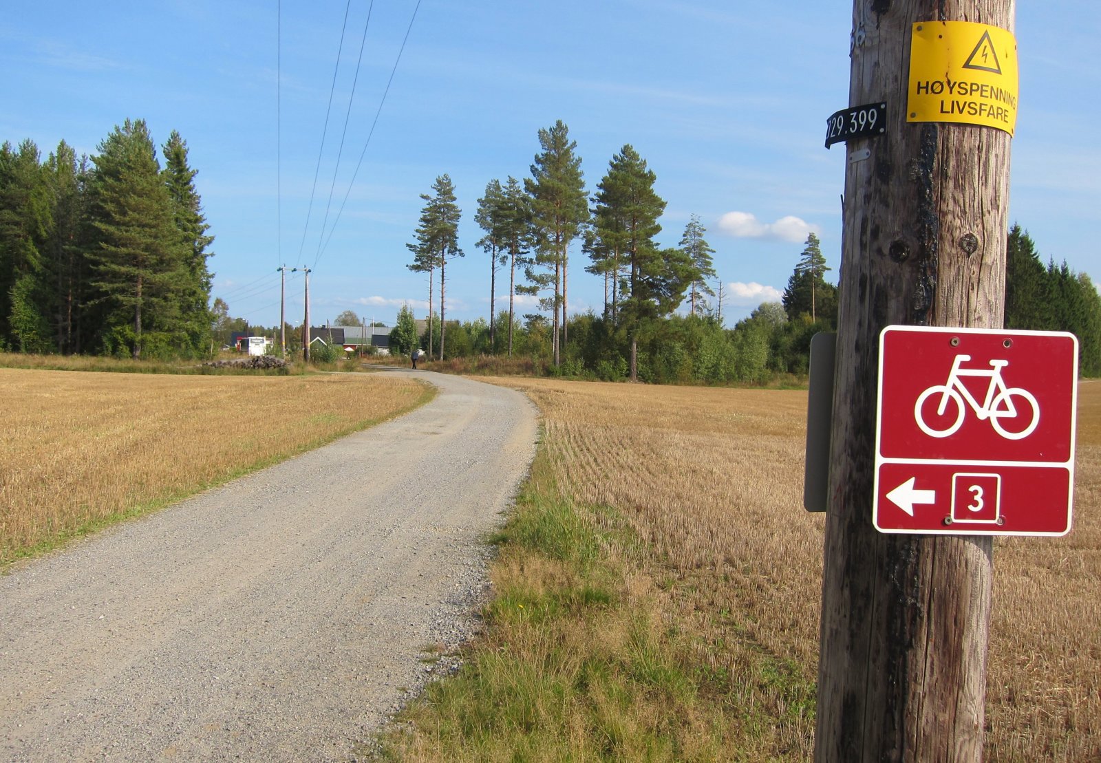 På grus i Ellingsrudvegen