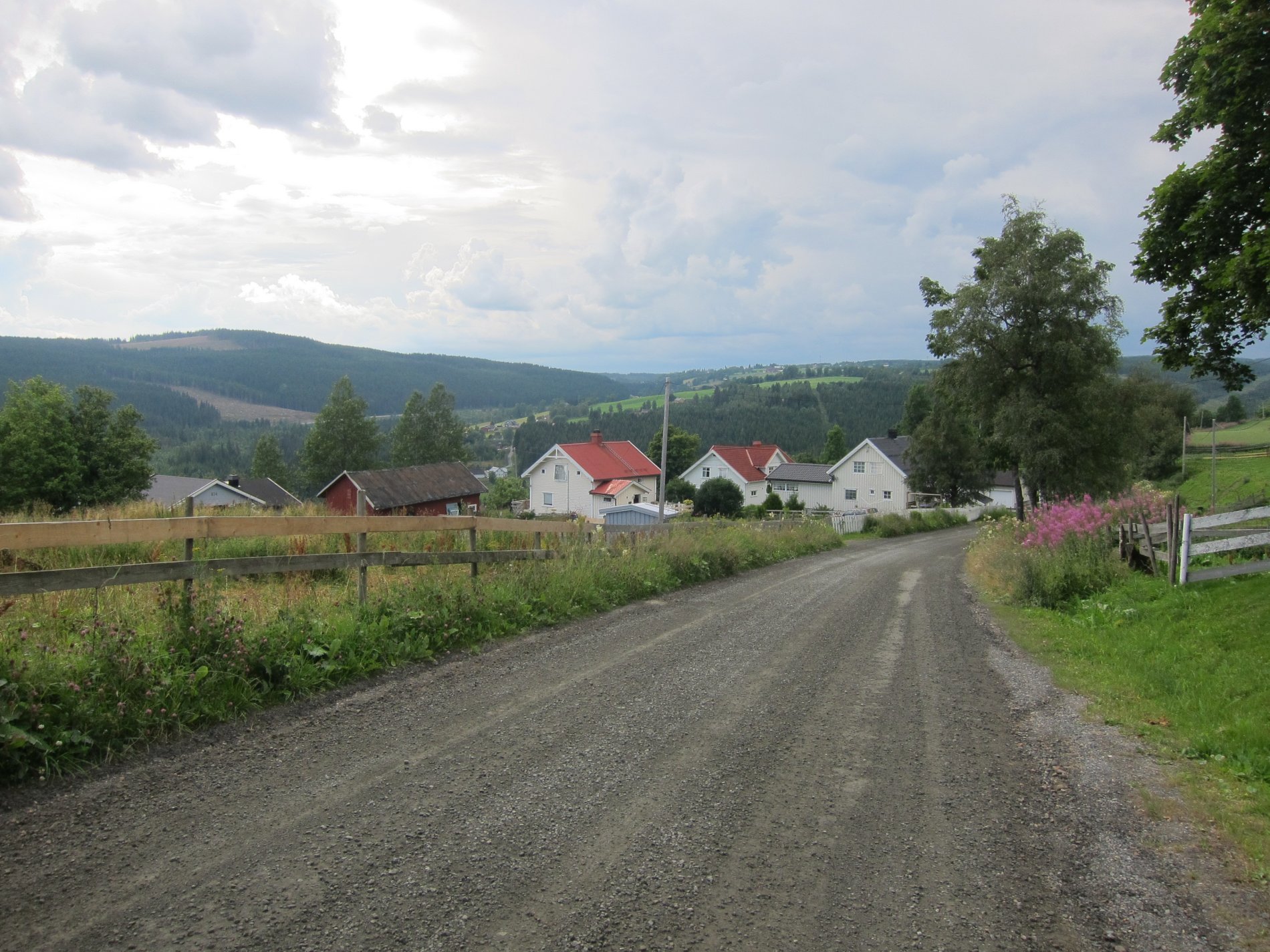 På grusveg ved Engevoll