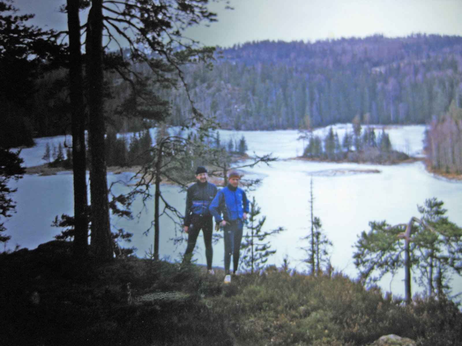 På joggetur en grønn vinter