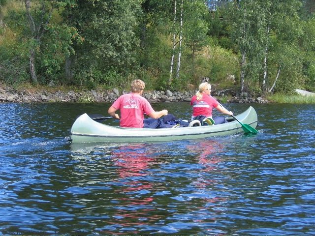 På padletur i Østmarka