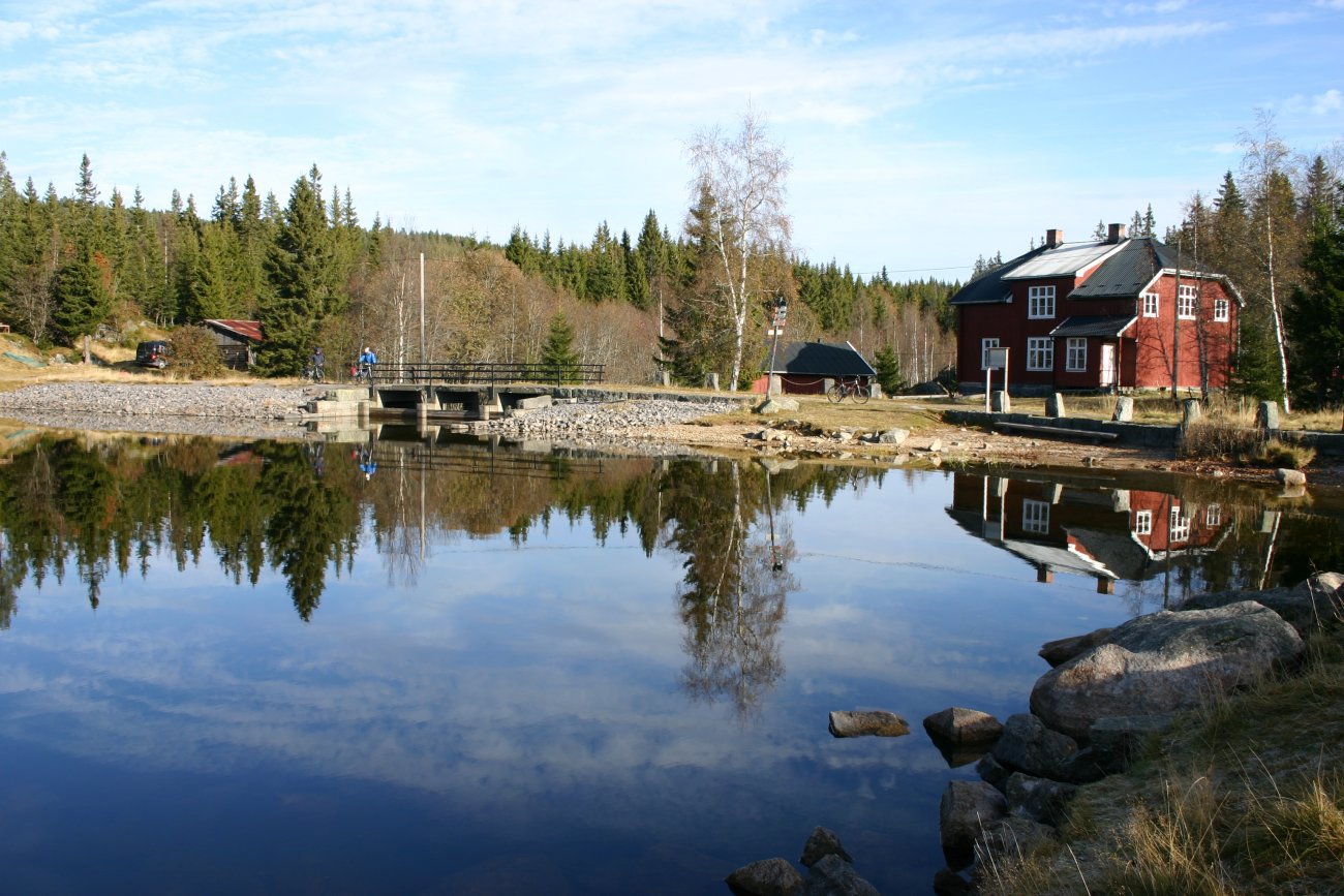 På sykkel ved Gjerdingdammen