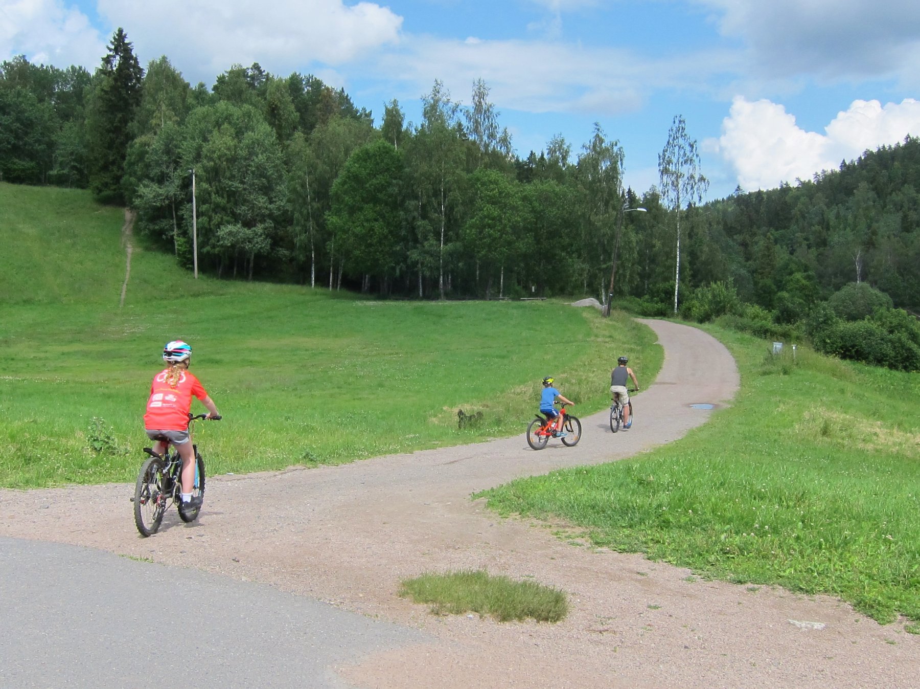 På sykkeltur fra Skullerudstua
