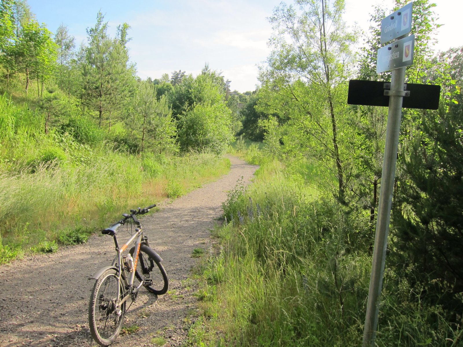 På Vansjøstien ved Grindvoll
