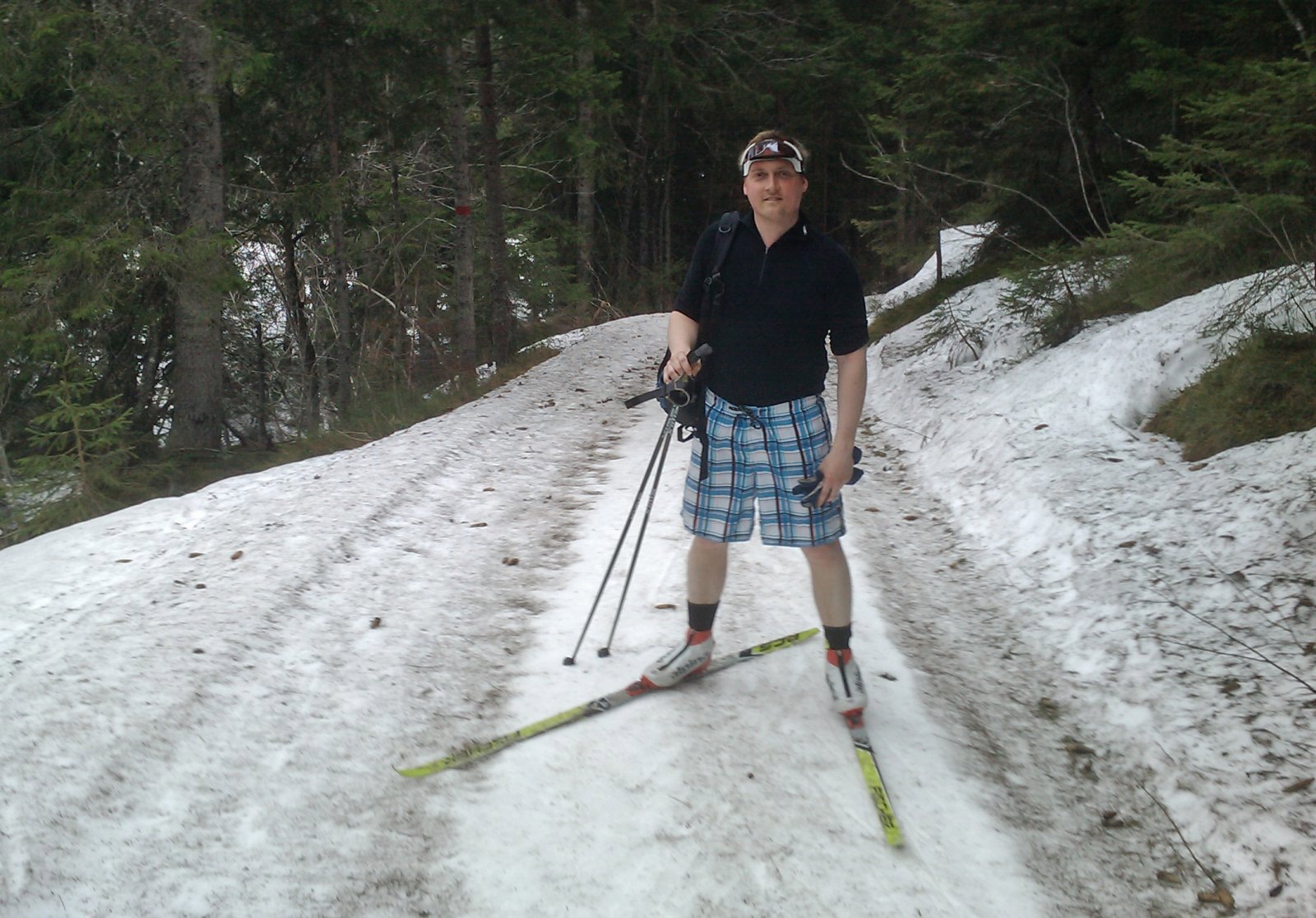 Påskeskitur i badeshorts
