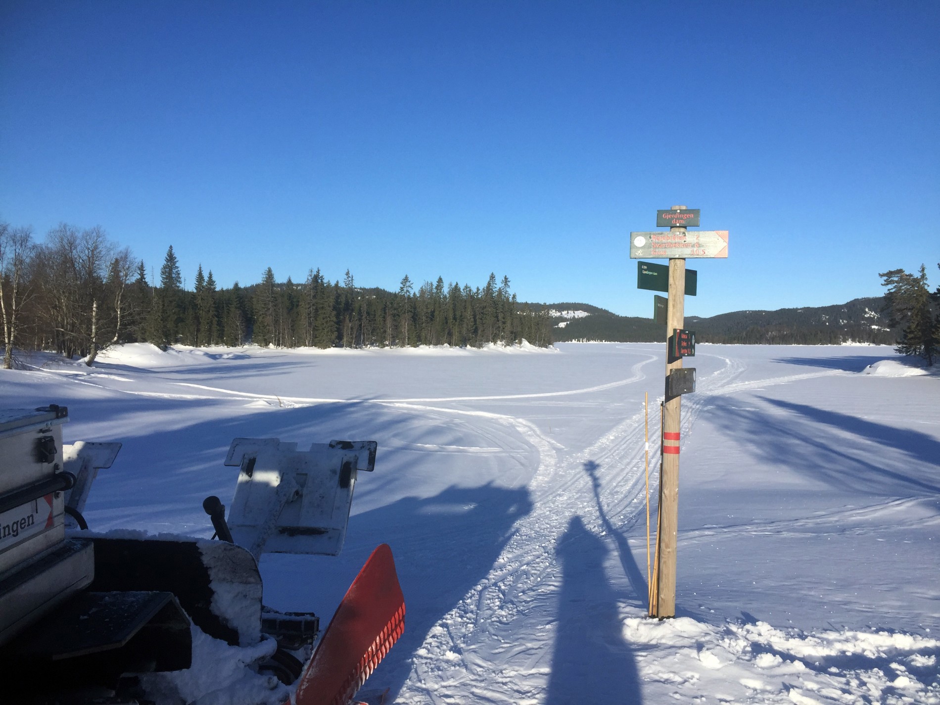 Påskestemning ved Gjerdingen dam