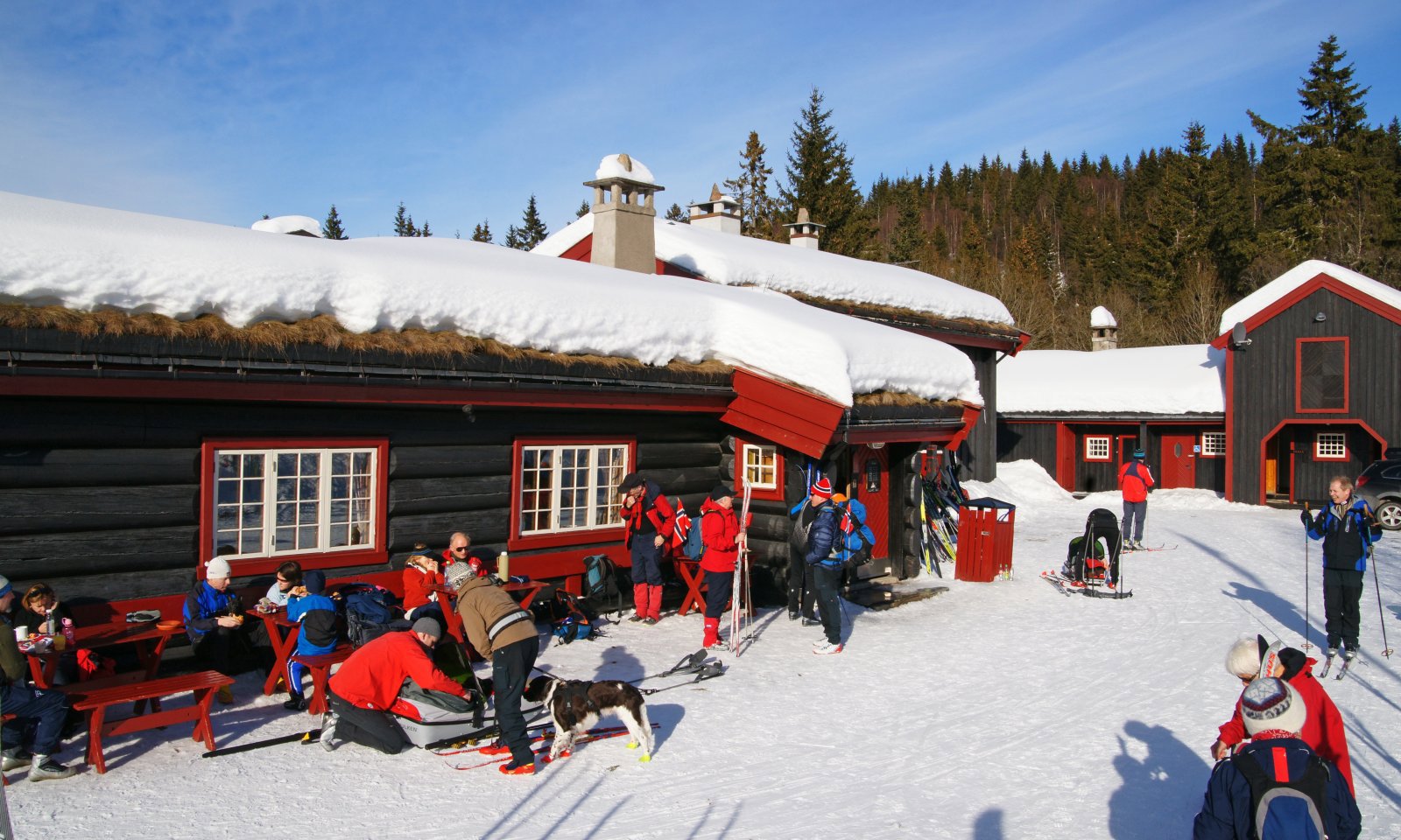 Påskestemning ved Tryvannstua