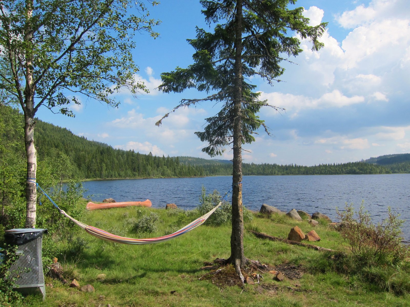 Rasteplass med hengekøye