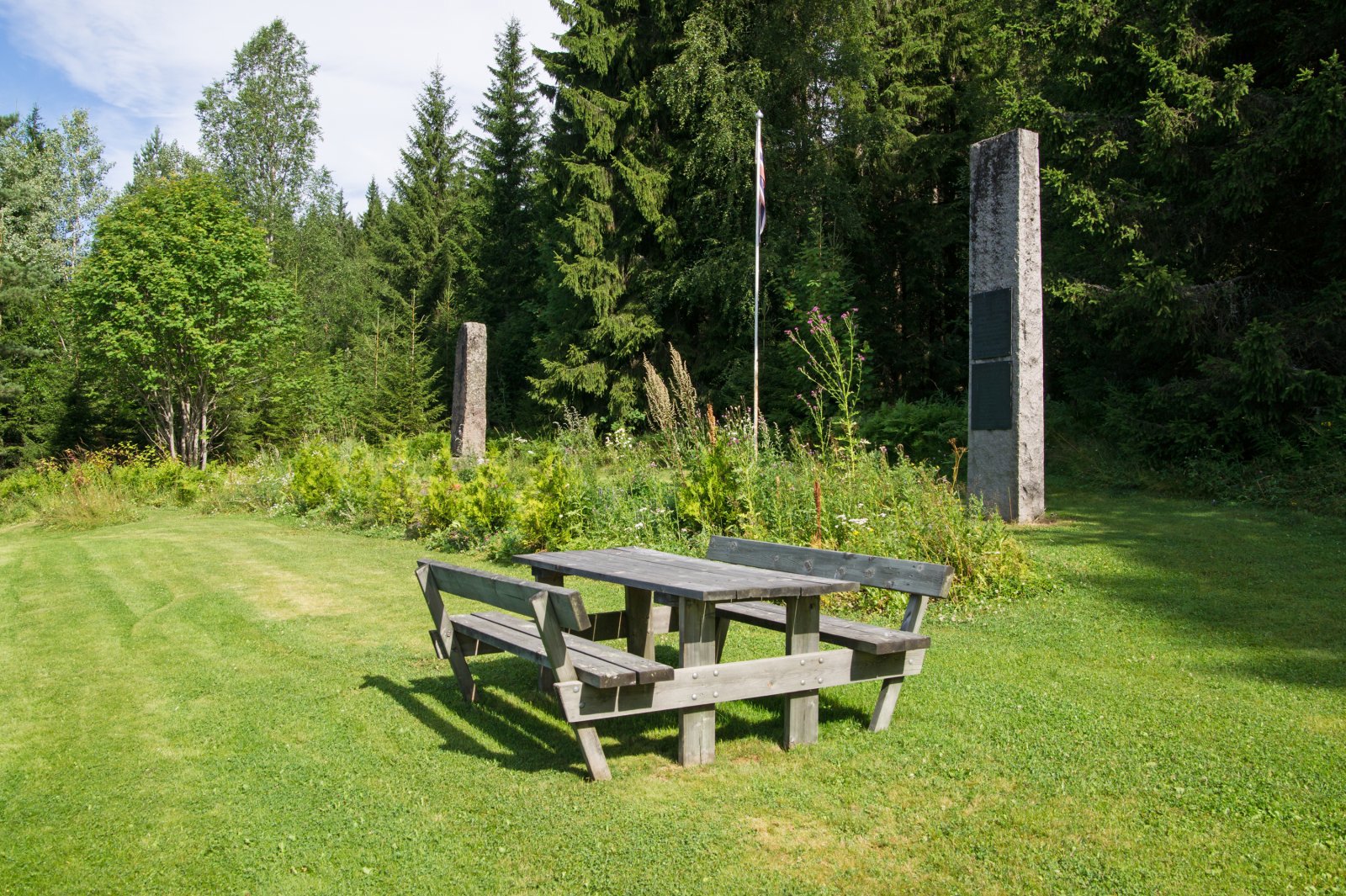 Rasteplass ved minnesmerkene