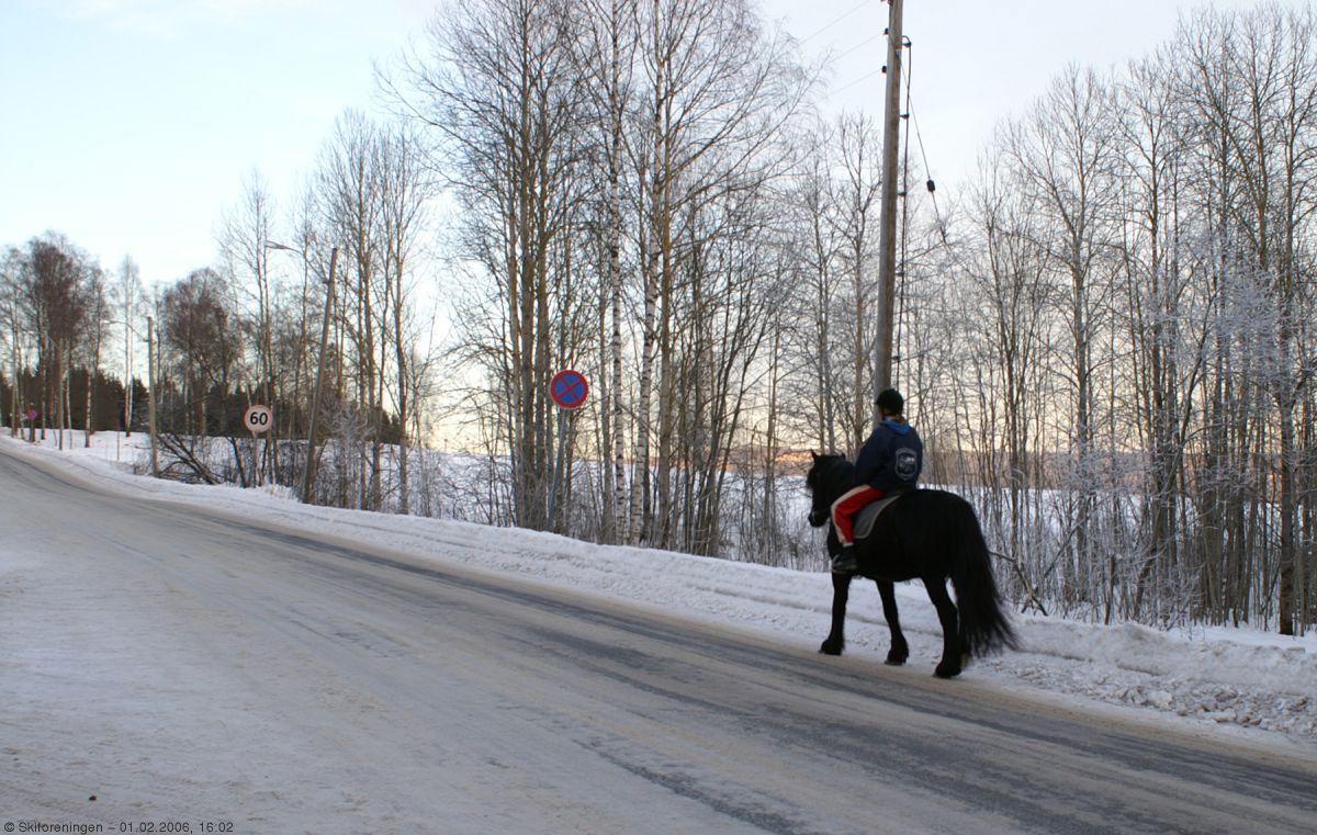 Ridende på Gamle Maridalsvei