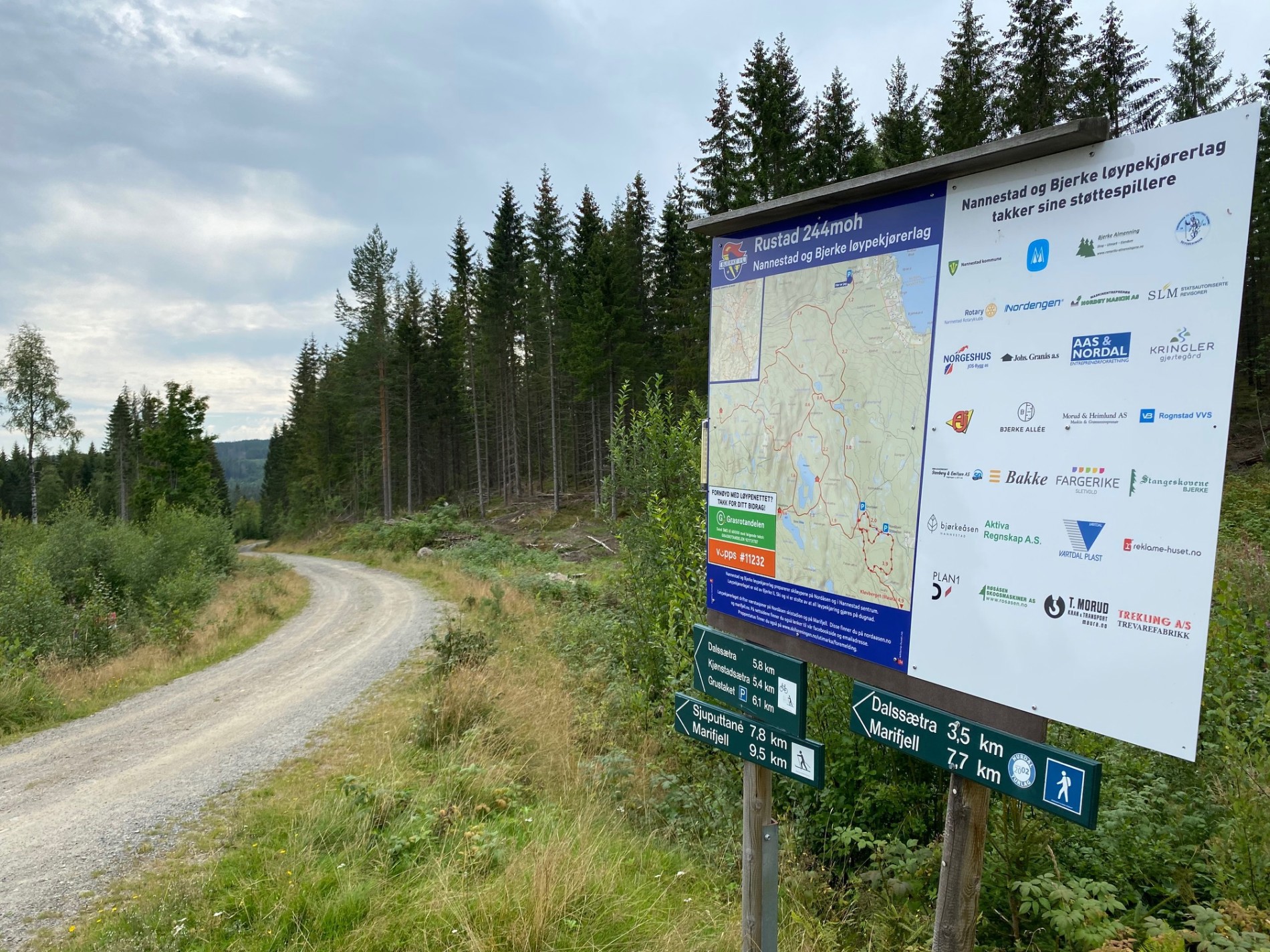 Rustad har flotte skilt