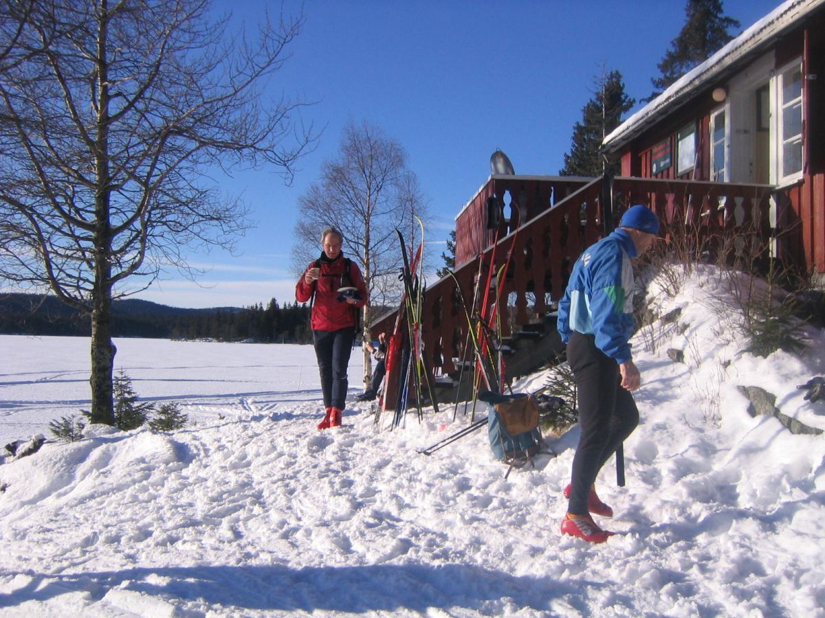 Sandvikshytta har mange besøkende i dag