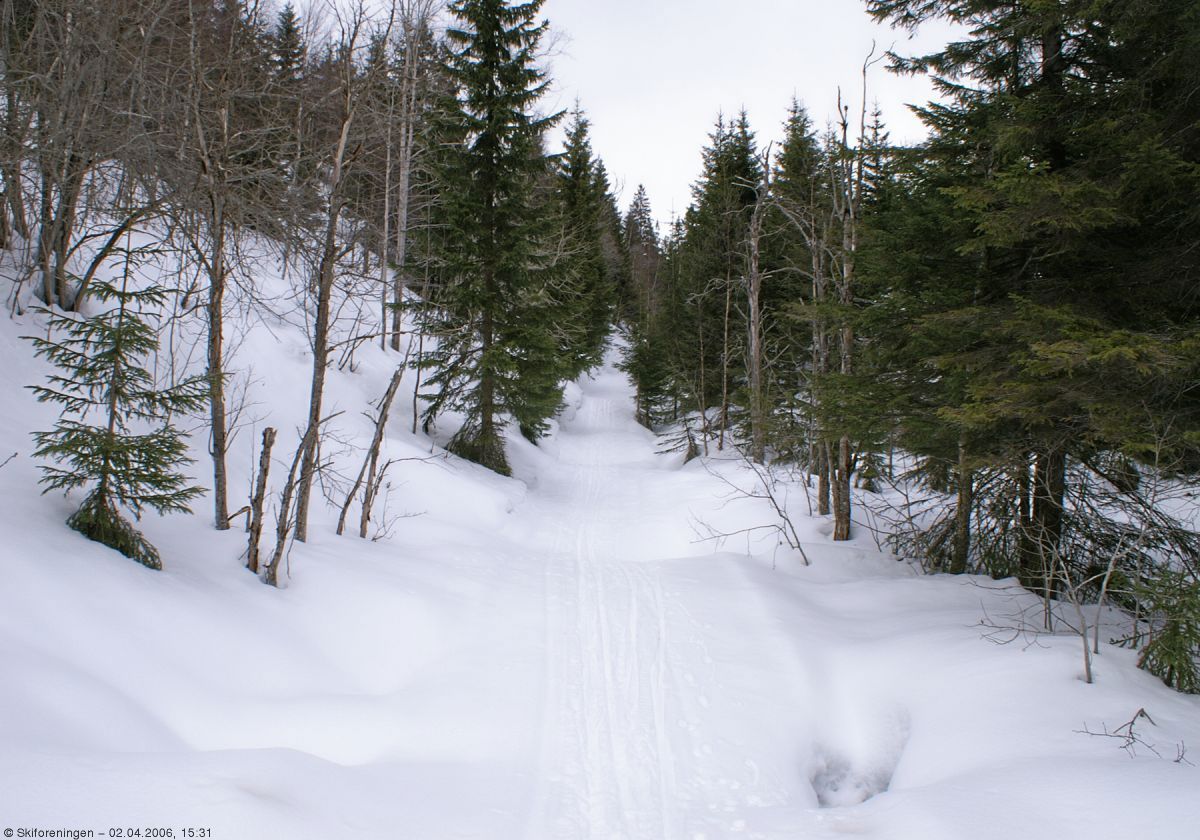 Scooterløypen forbi Stubberudseterhøgda