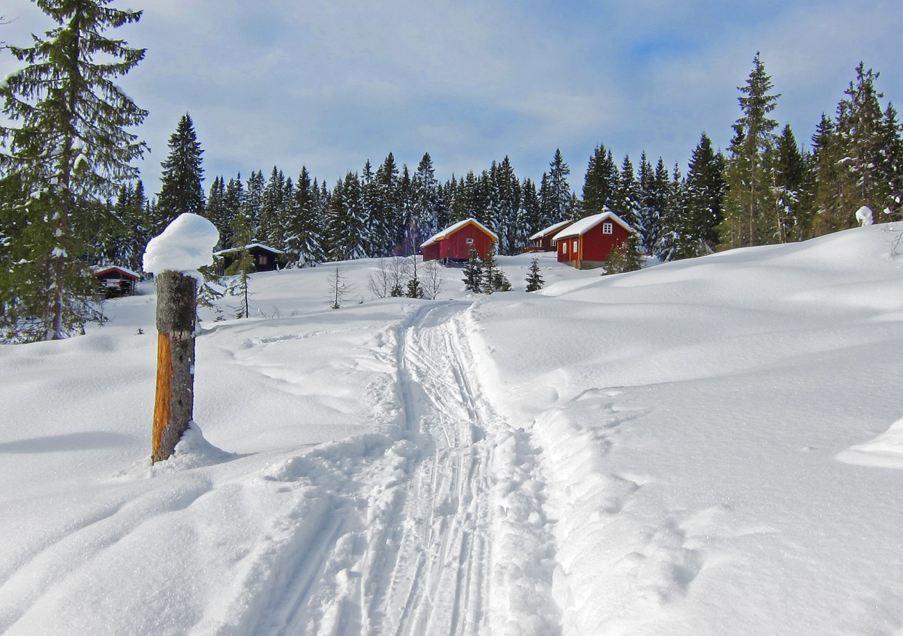 Scooterspor mot Huken seter