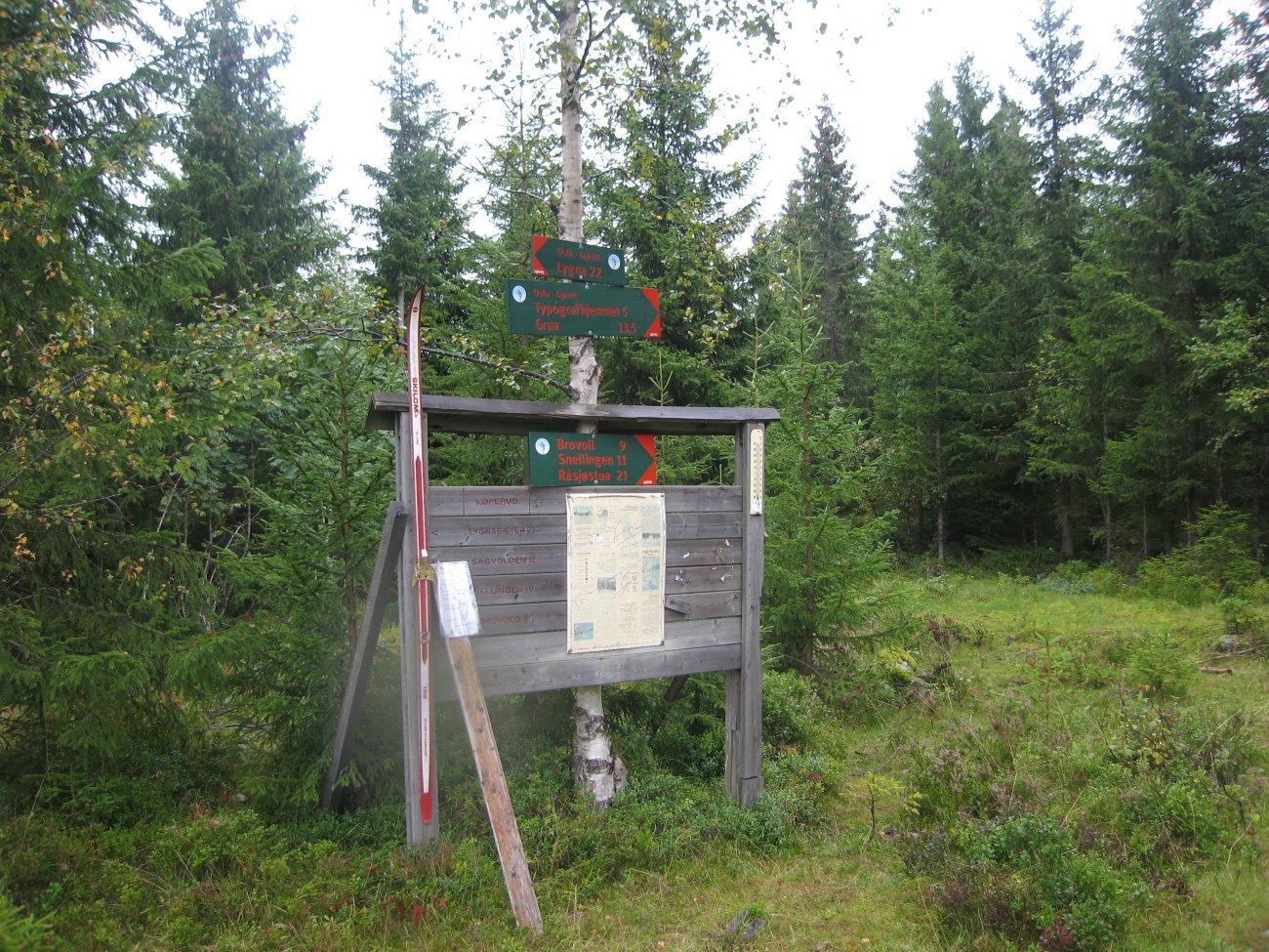 Skiene klare ved Koperud