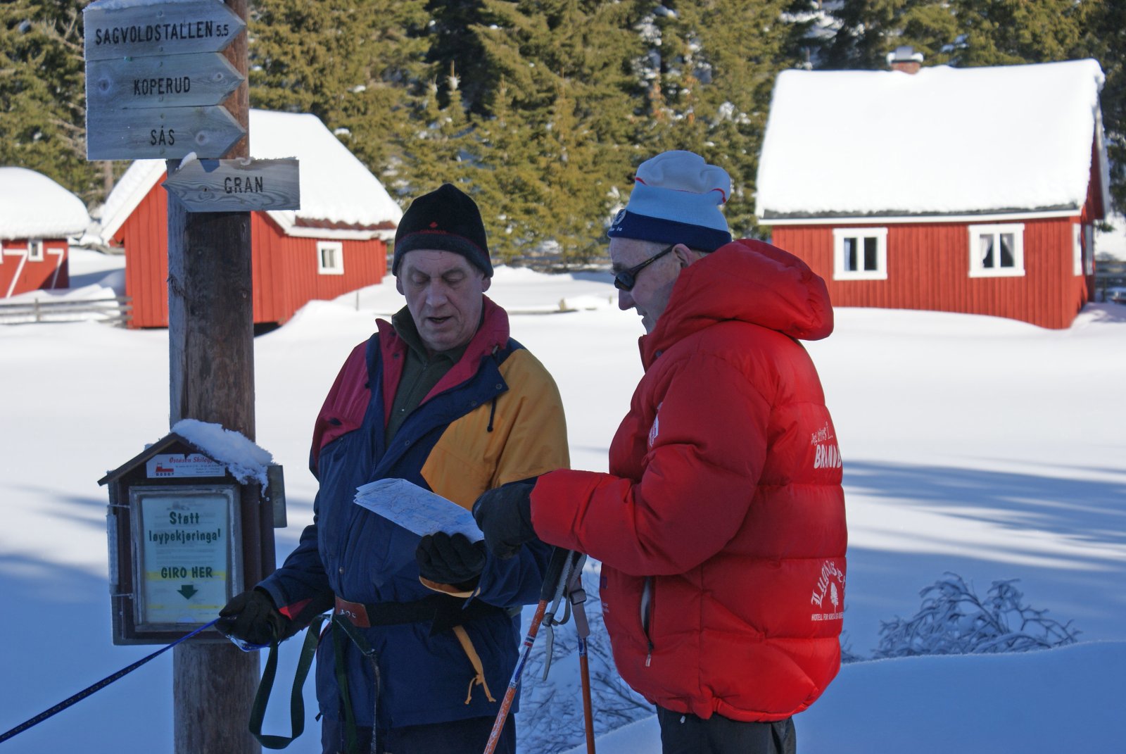 Skiltstolpen i Ullvildsdalen