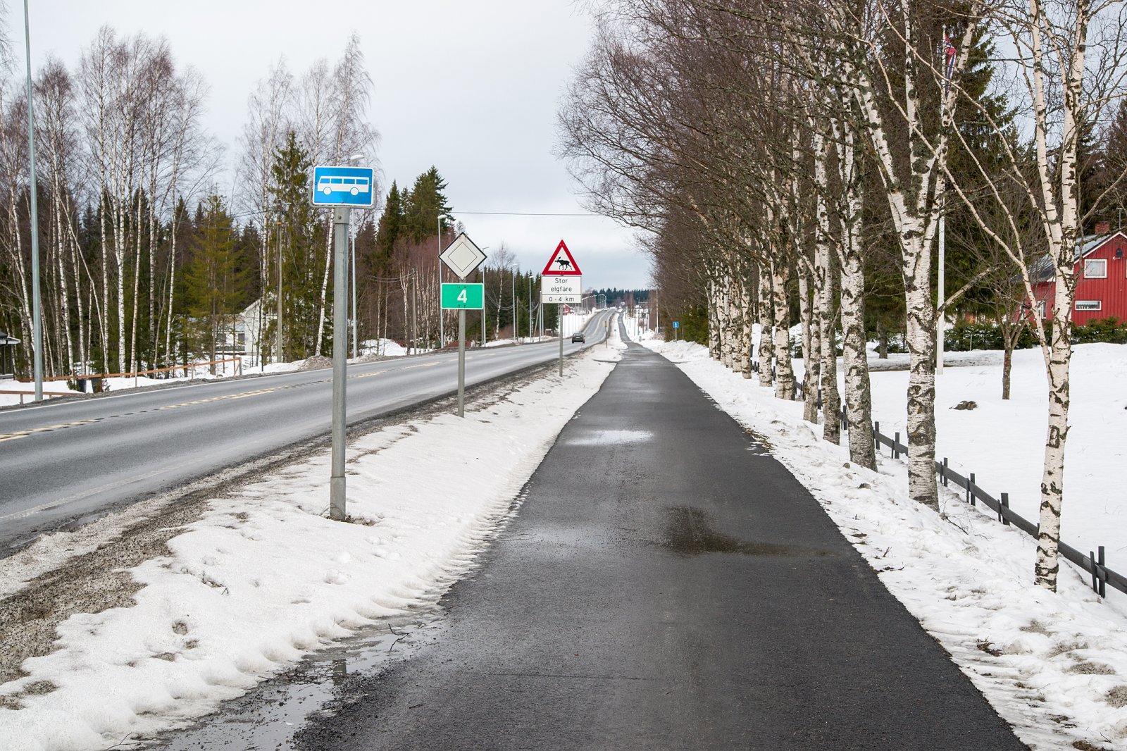 Snøfritt på sykkelveien
