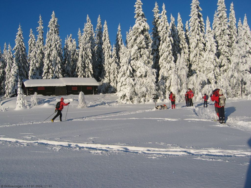 Sol og snø i hjertet av Nordmarka