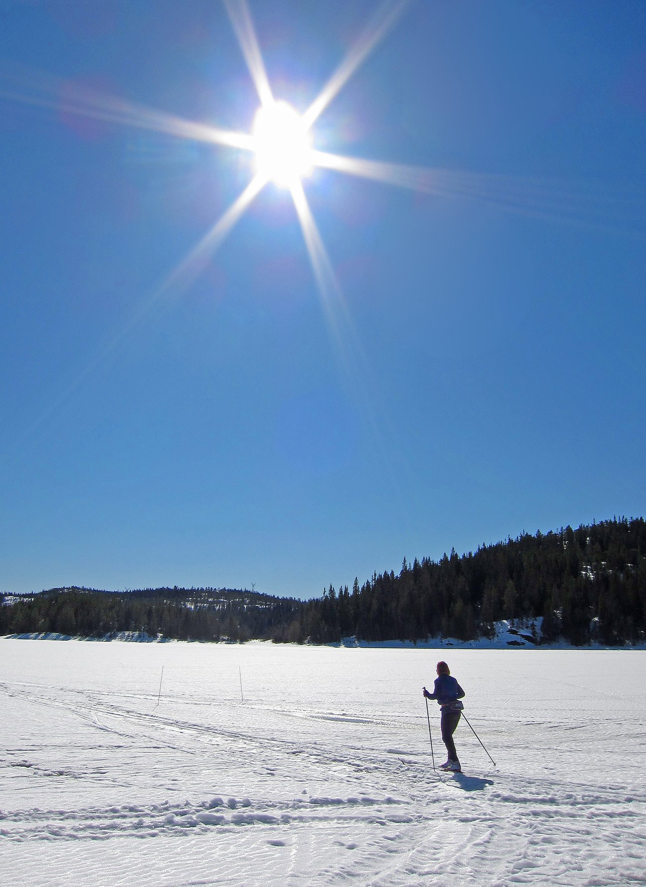 Sol, sol, sol over Nordre Heggelivann