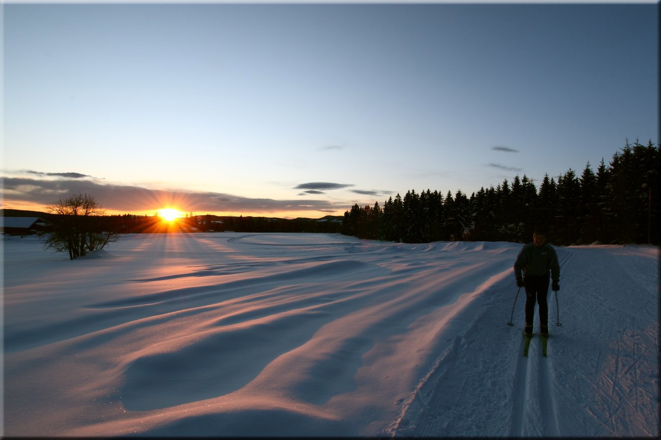 Solnedgang over Blivgodt