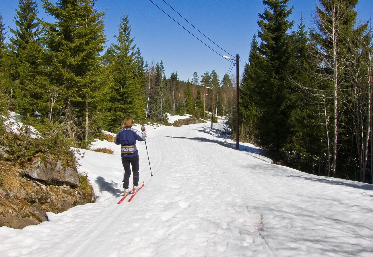 Sterkt lys i lysløypa