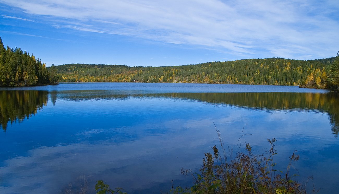 Stille høstdag ved Trehørningen
