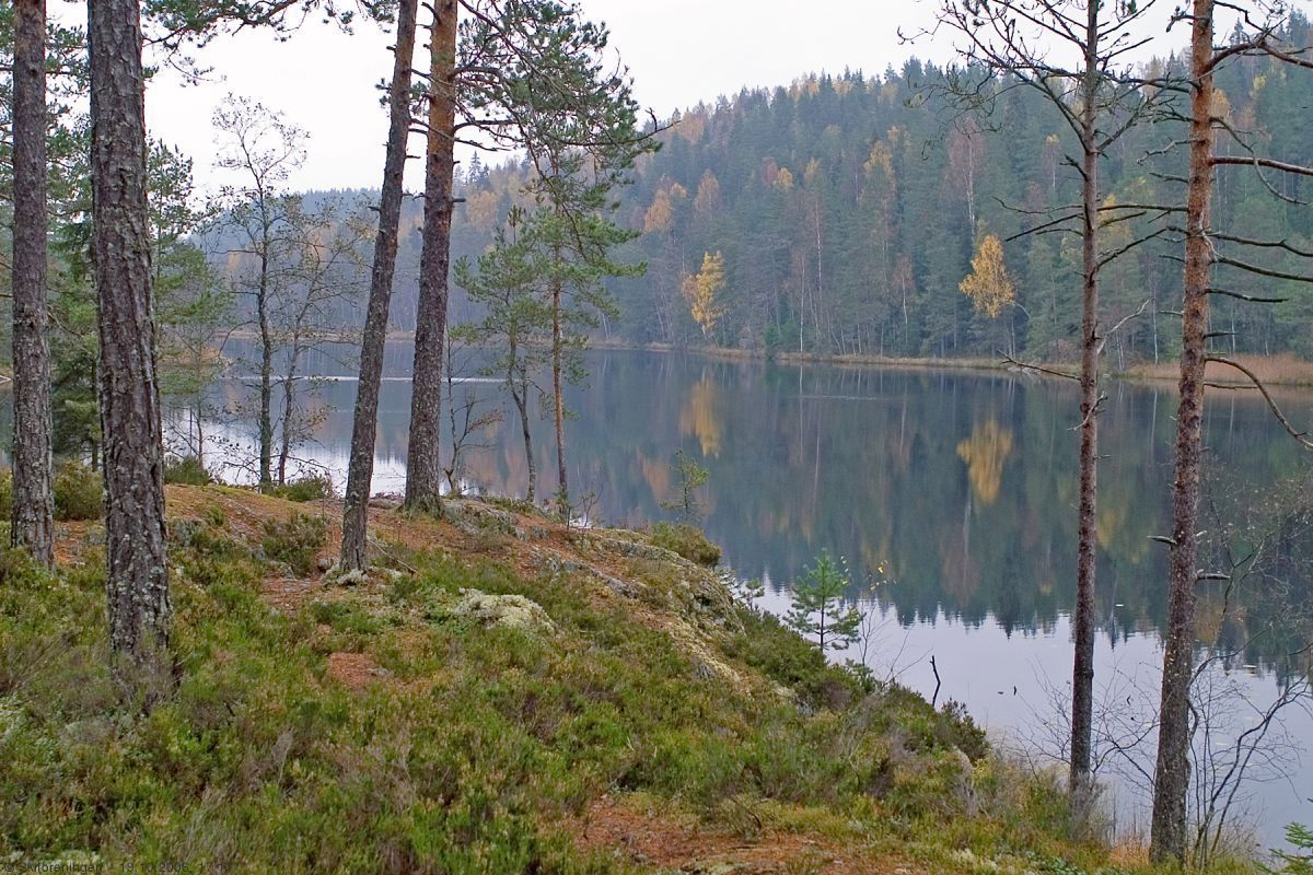 Stille høstkveld ved Eriksvann
