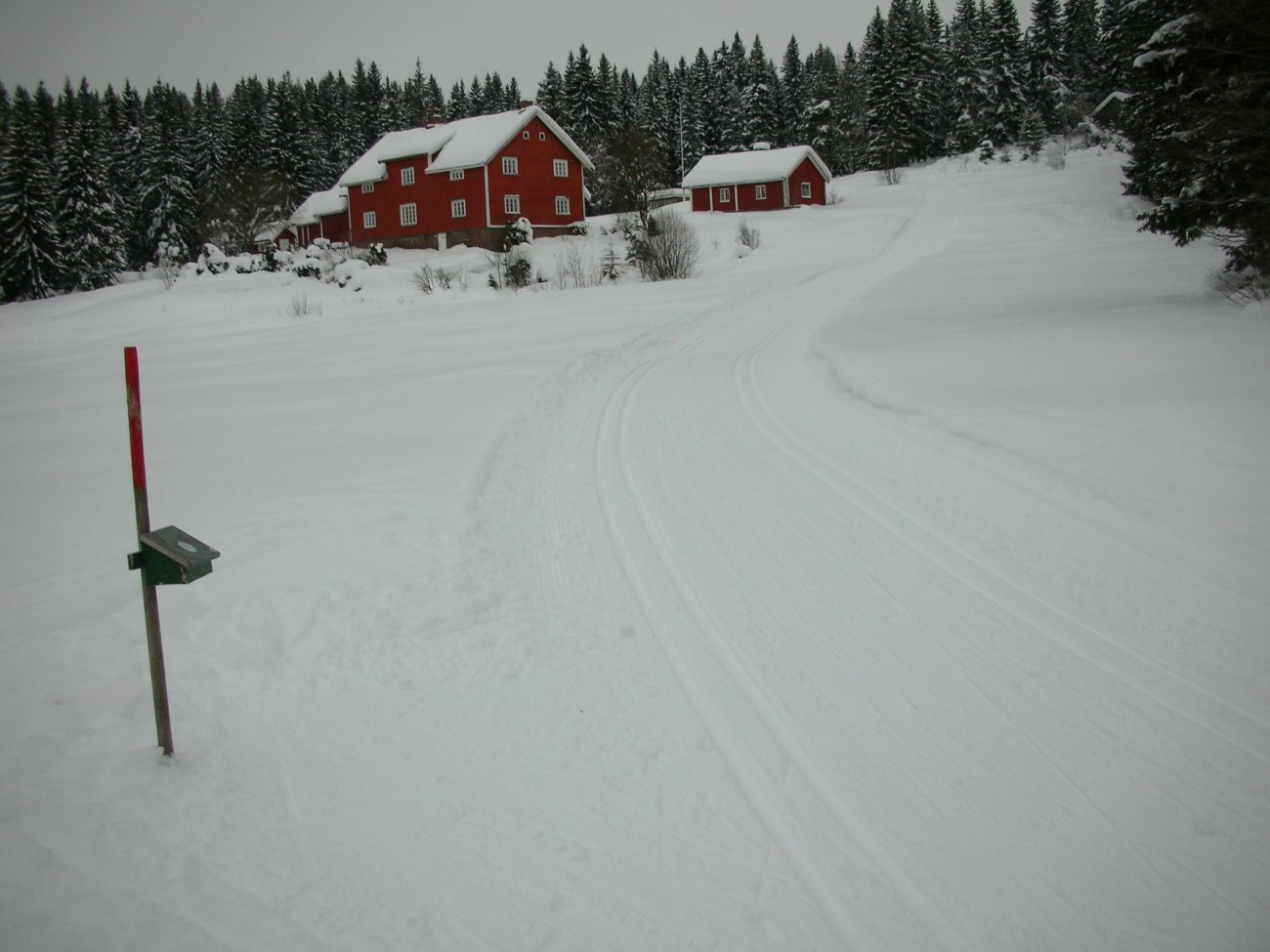 Stille rundt Lørenseter i vinterferien