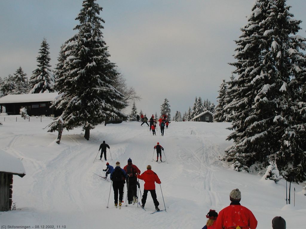 Stor trafikk i bakken ved Sørsetra