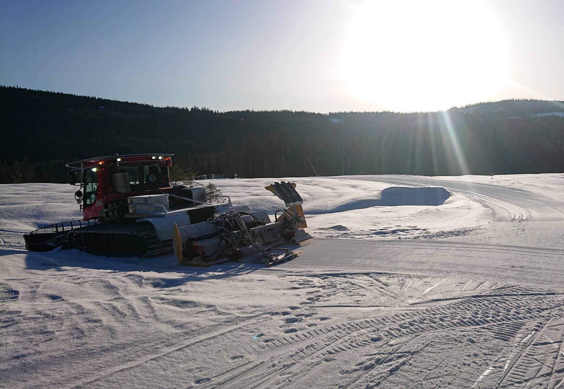 Strålende vær med utsikt over til Snellingen og Bukkelia