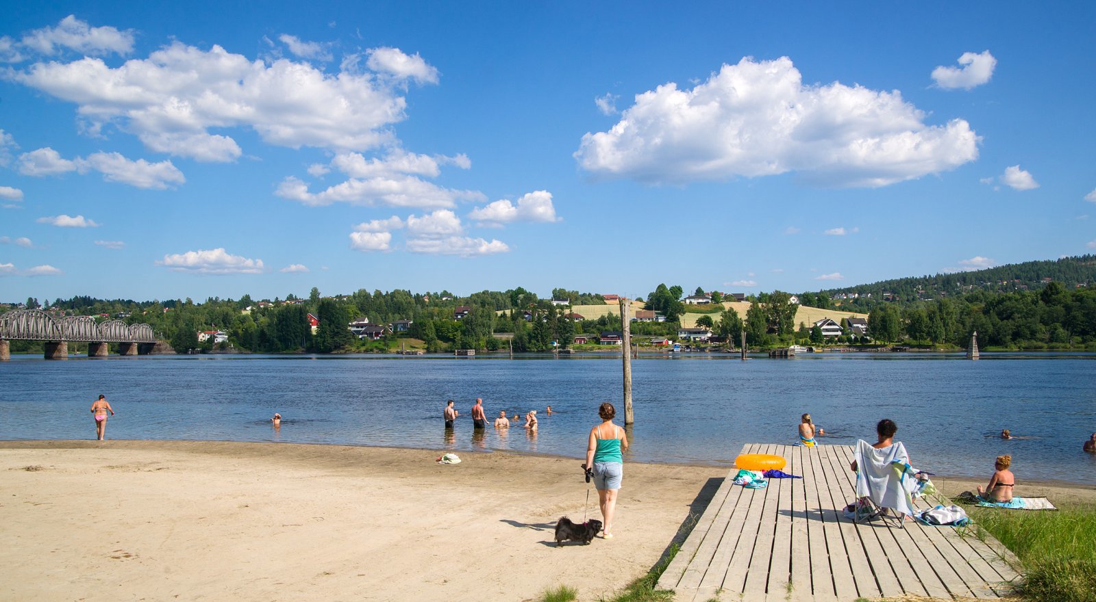 Strandliv ved Glomma