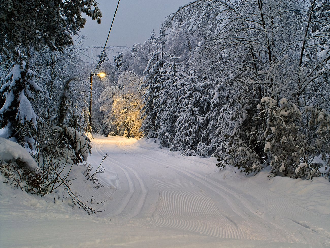 Strøkne spor i lysløypa