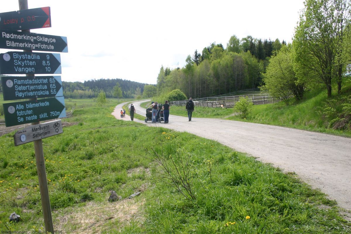 Sykkelvei fra Losby
