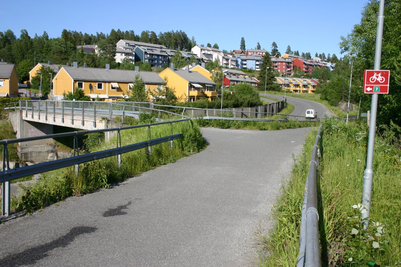 Sykkelvei ved Bøleråsen