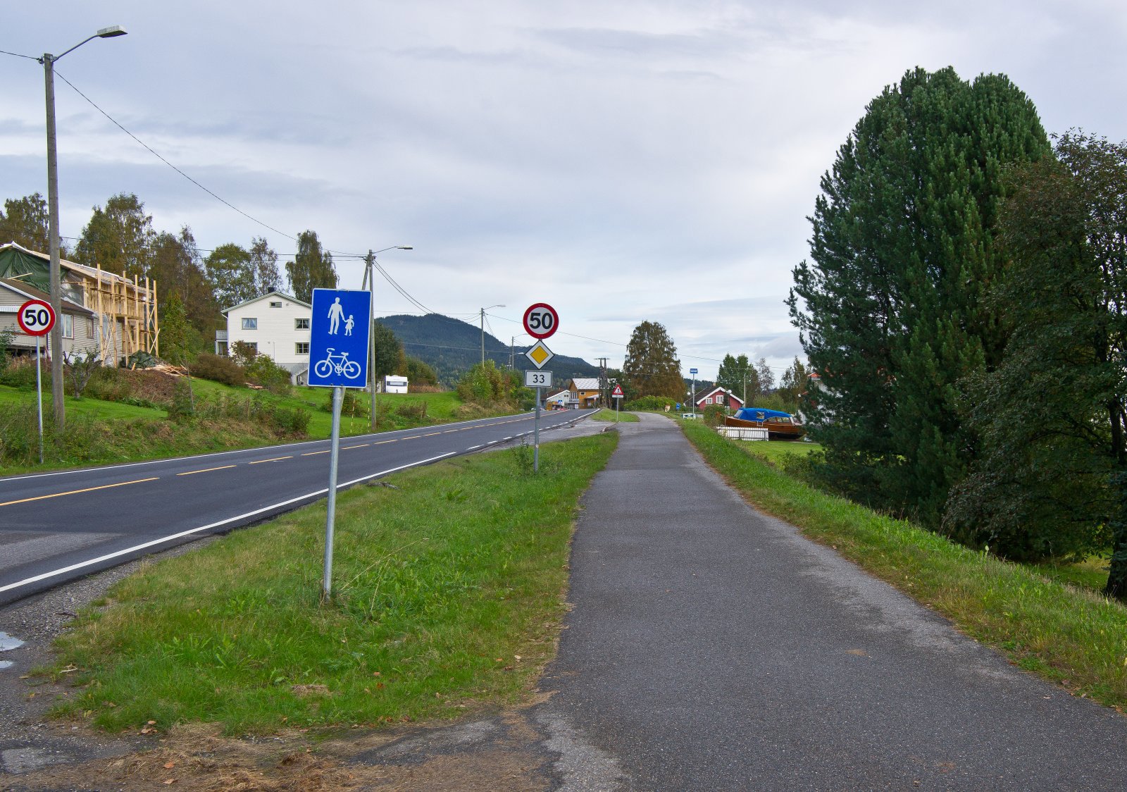 Sykkelvei ved Feiring