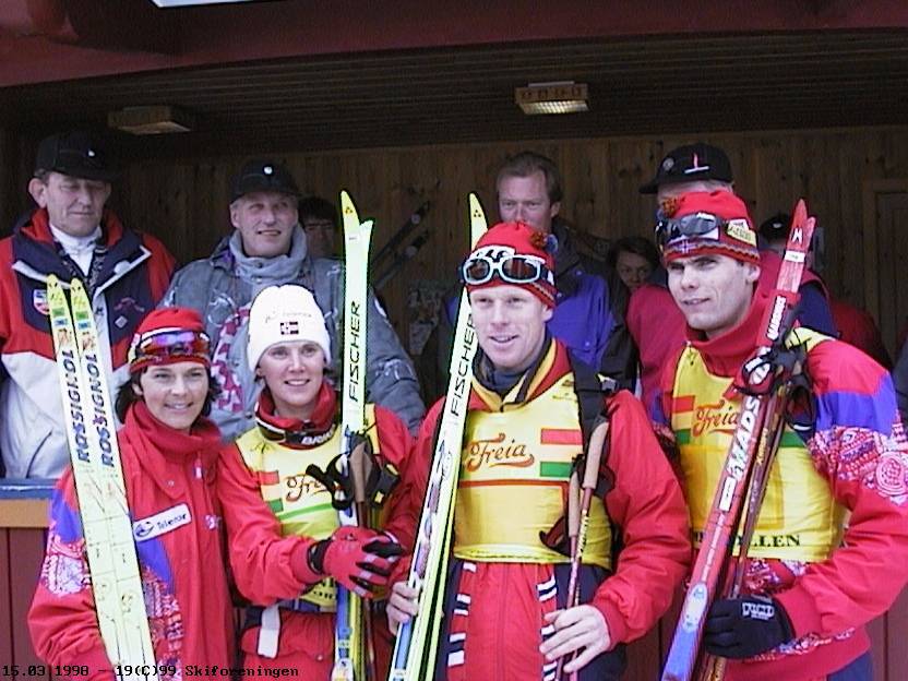The Norwegian team won the mixed-relay