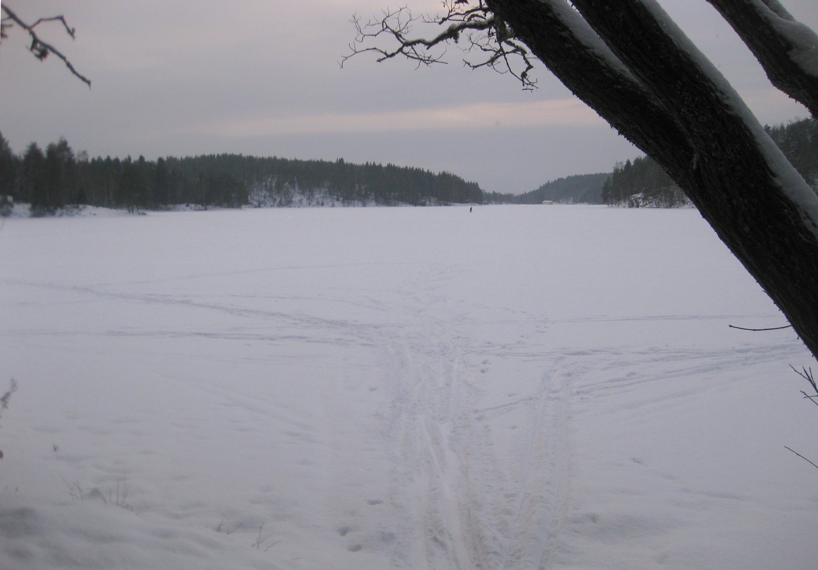 Ut på isen ved Bremsrud