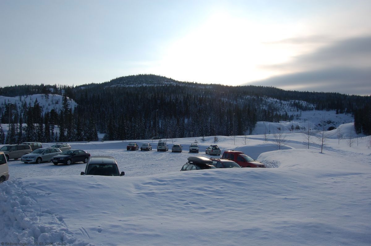 Utfartsparkeringa på Bruvoll