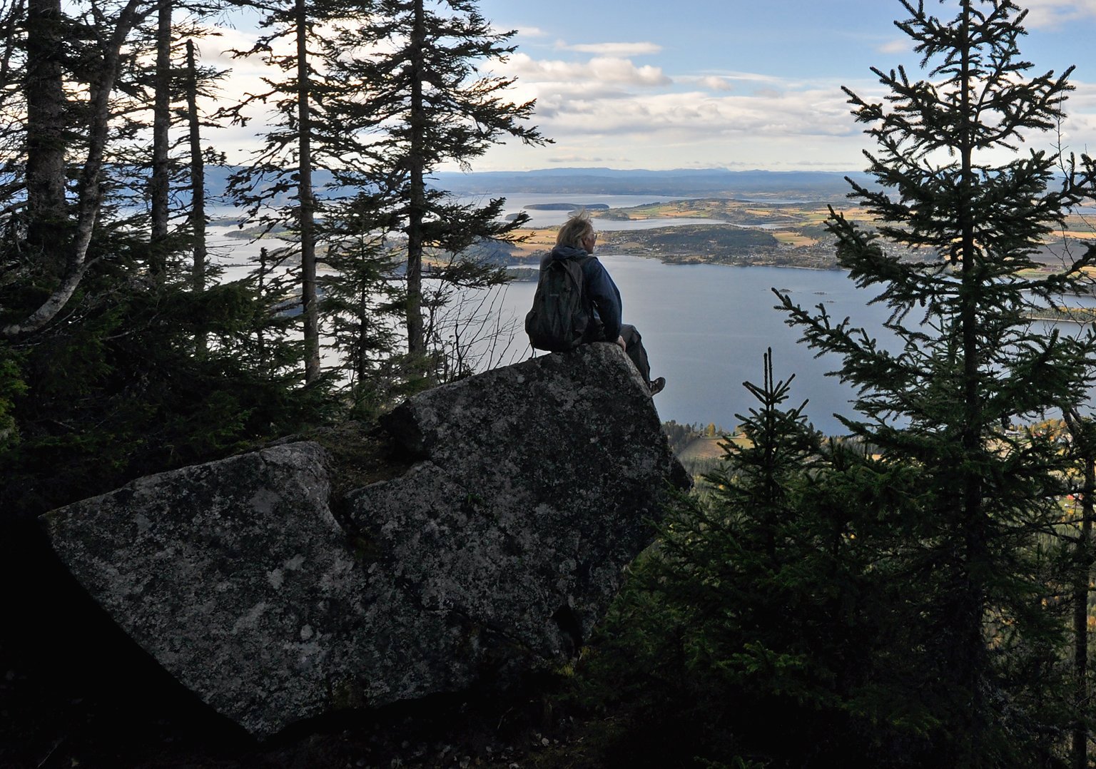 Utsikt fra toppen av Mørkgånga