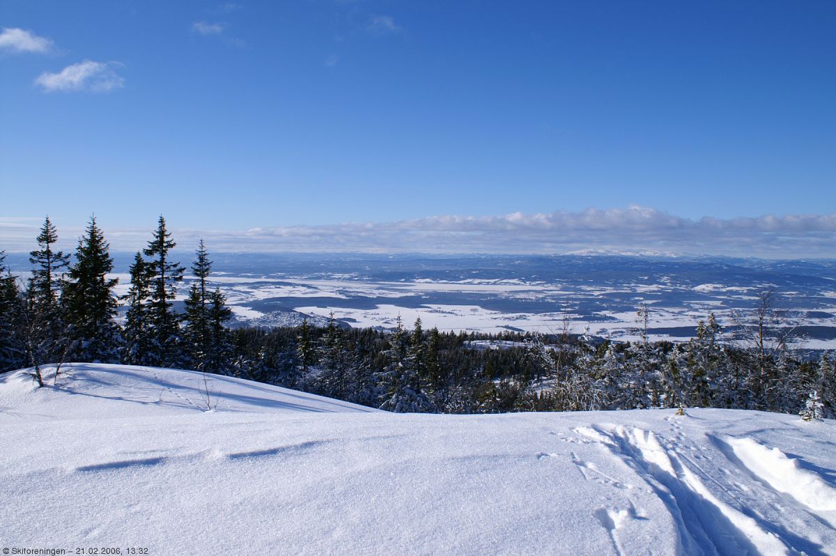 Utsikt mot vest fra Gyrihaugen