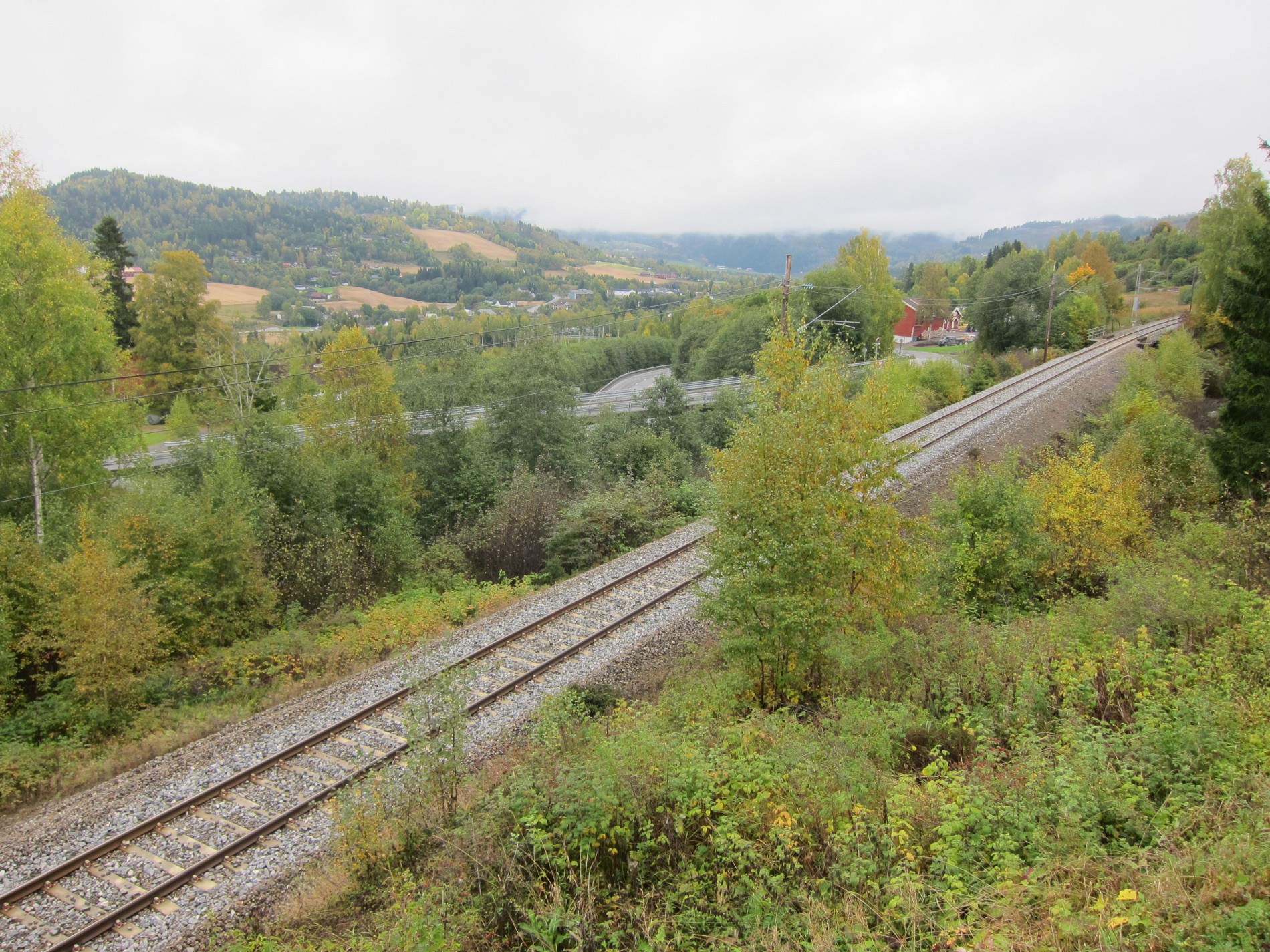Veg og bane på Hadeland